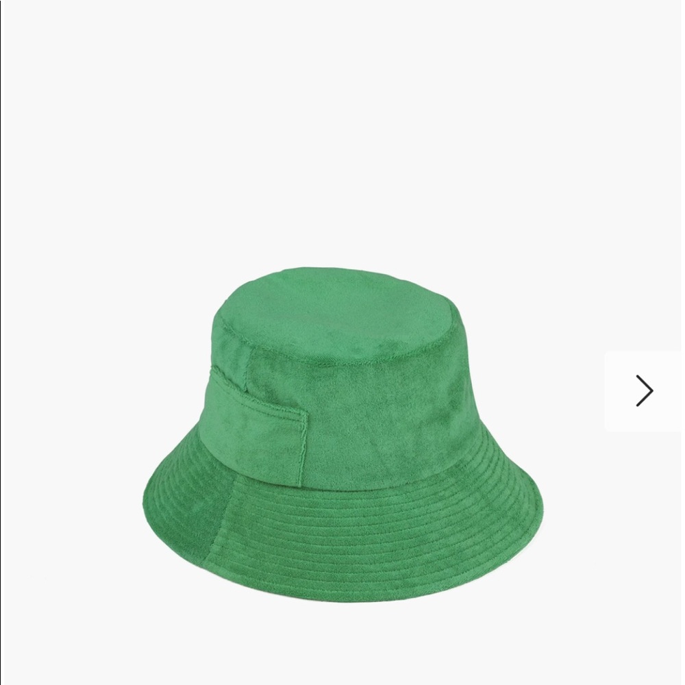 Lack of Color Wave Bucket Hat - green terry - gently used size S/M